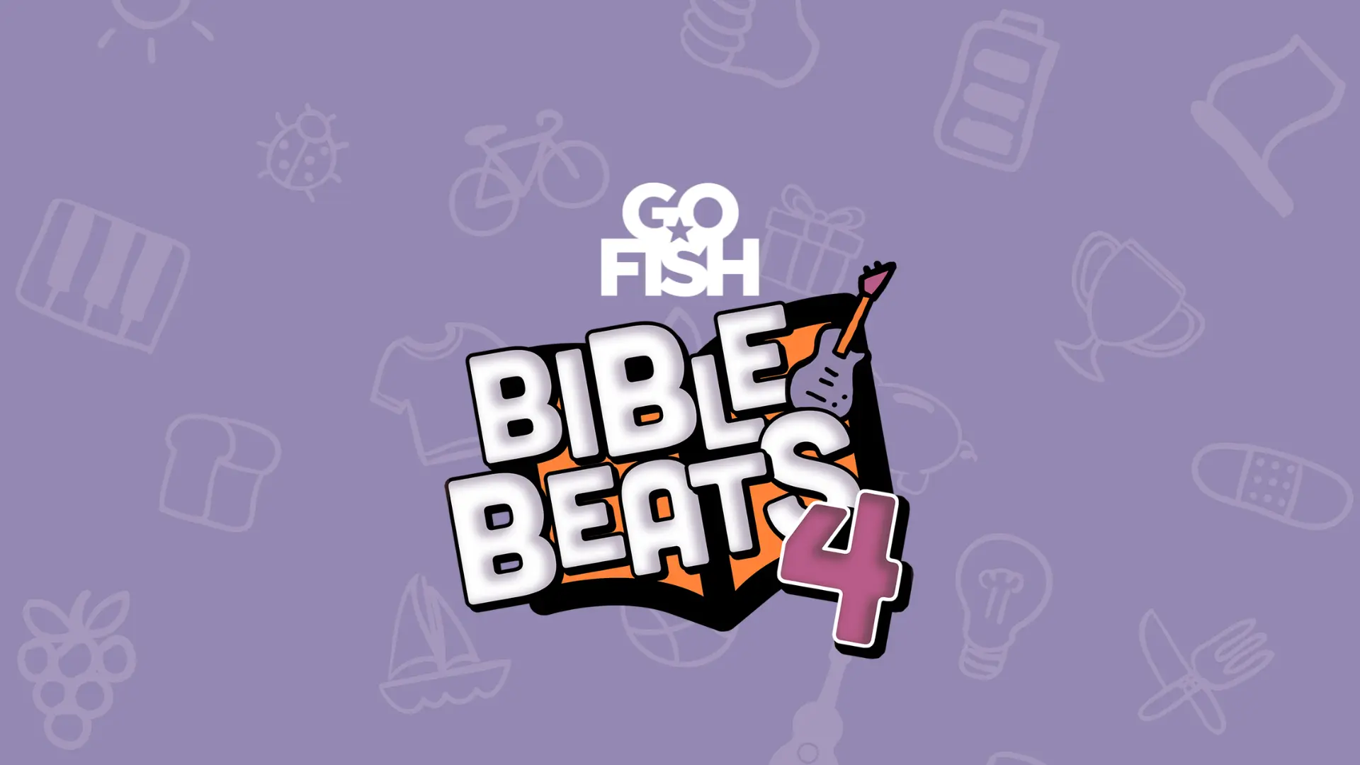 A poster with the words "Bible Beats".
