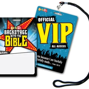 Backstage VIP Pass & Lanyard 20-Pack